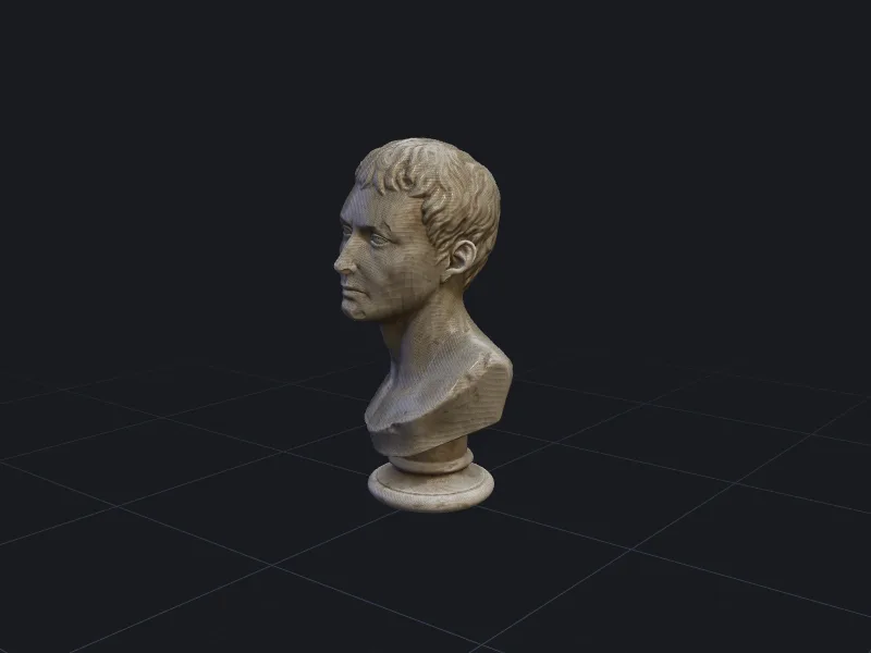 Marble bust 3D model