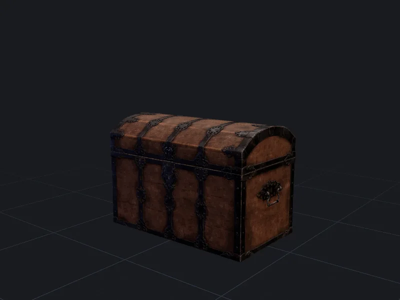 Pirate treasure chest 3D model