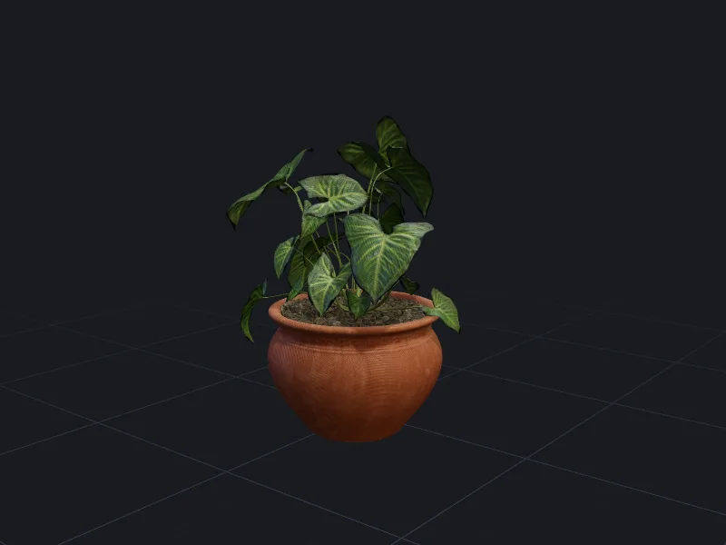 Potted plant 3D model