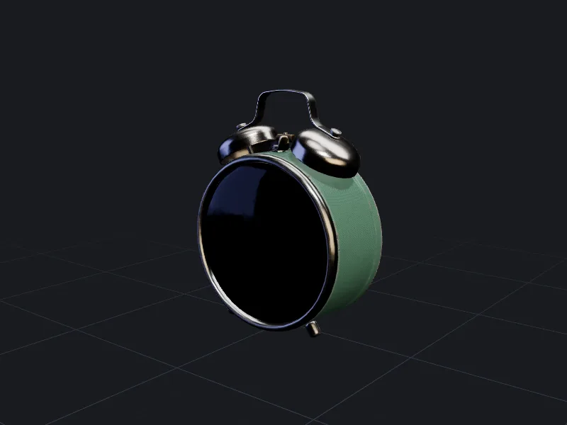 Twin-bell alarm clock 3D model